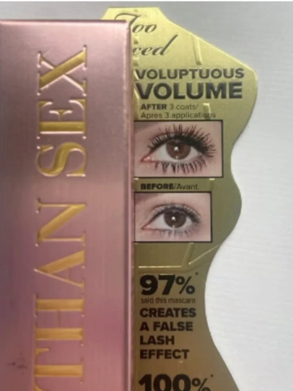 NEW Too Faced Better Than Sex Volumizing & Lengthening Mascara Black 8mL